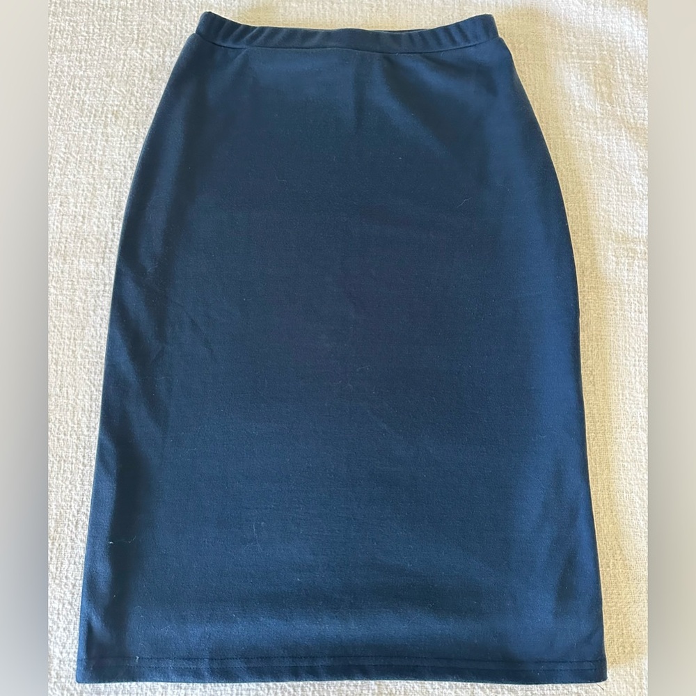 Jade Mackenzie Navy Stretch Pencil Skirt Size Medium